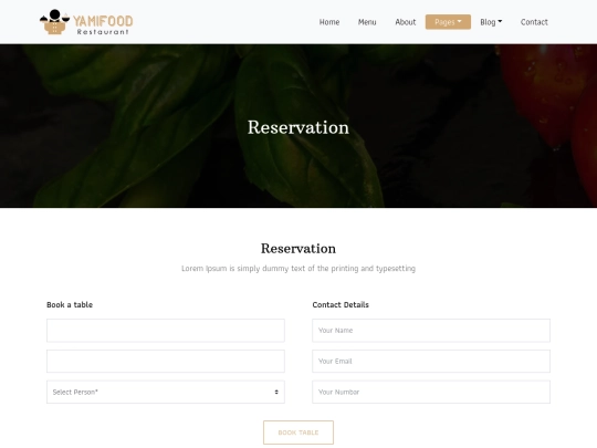 reservation screenshot
