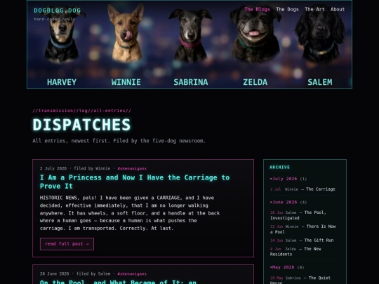 blog screenshot