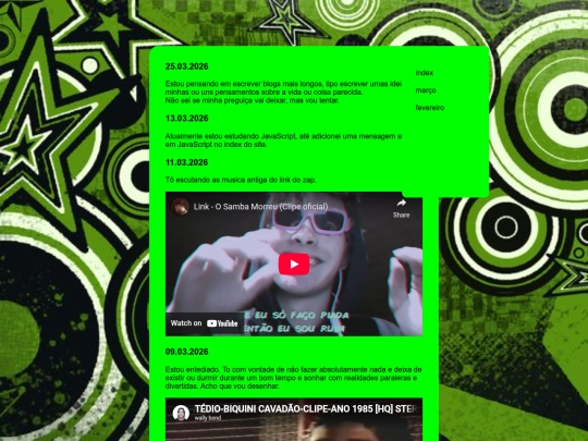testes e imprementação/p2blog screenshot