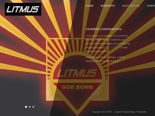 Litmus_Website/Payment_Confirmation screenshot