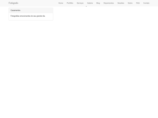 site de fotos/services screenshot