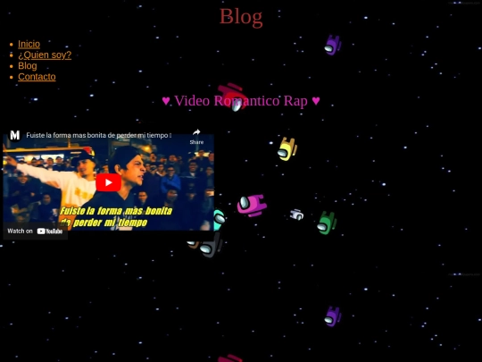 Blog screenshot