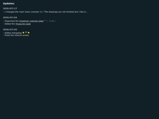 changelog screenshot
