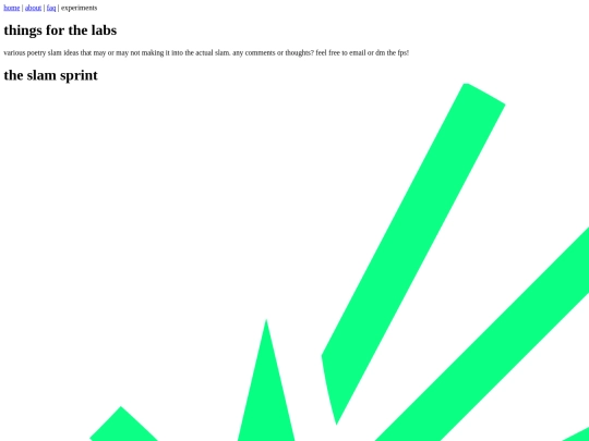 experiments screenshot