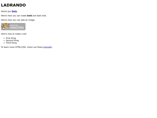 index screenshot
