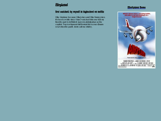 interests/movies/airplane screenshot