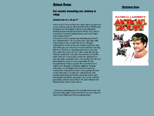 interests/movies/animal-house screenshot