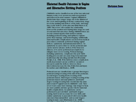 interests/writing/Birthing-Positions-Literature-Review screenshot