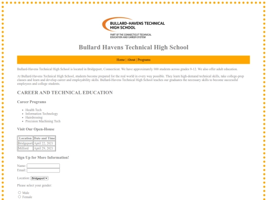 web_design/2.CSS/BullardOpenHouseStyled screenshot