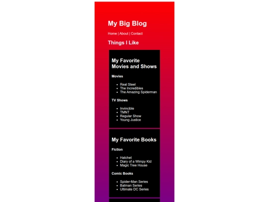 web_design/2.CSS/MyBigBlog screenshot