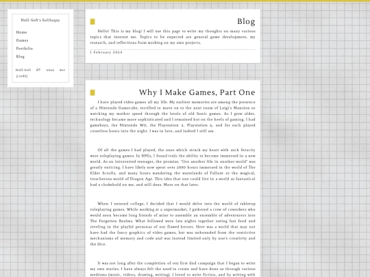 blog screenshot