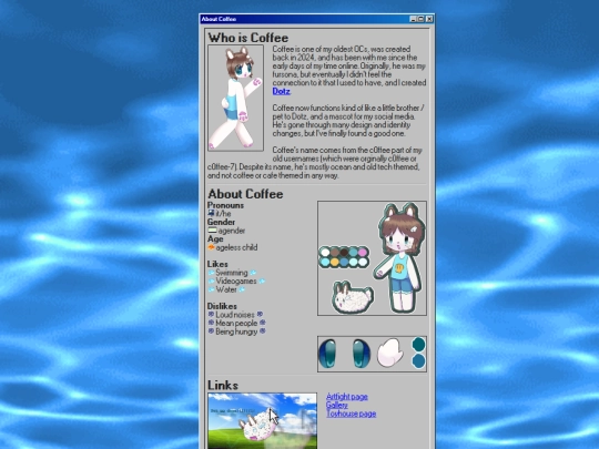 OCs/coffee screenshot