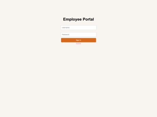 employeeportal screenshot
