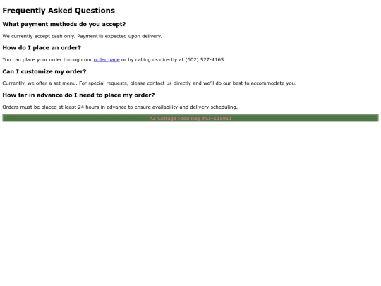 faq screenshot