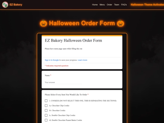 halloween/halloween-order screenshot