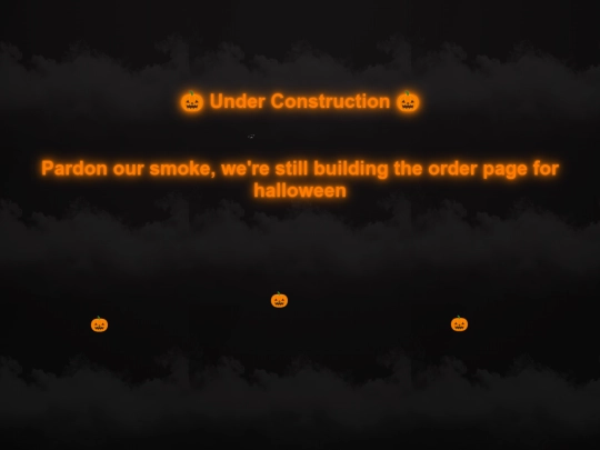 halloween/order screenshot
