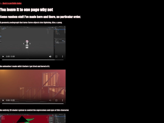Portfolio/Other screenshot