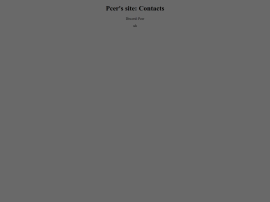 Contact screenshot