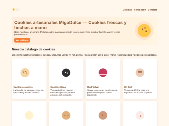 cookies/MigaDulce screenshot