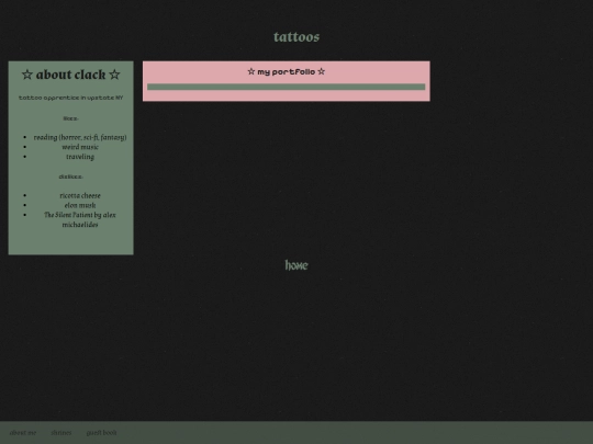 tattoopage screenshot