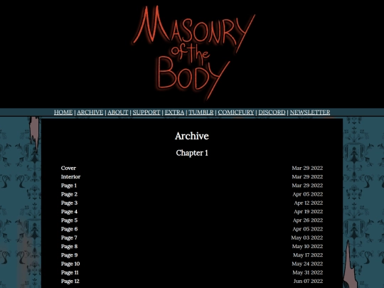 Masonry of the Body/archive screenshot
