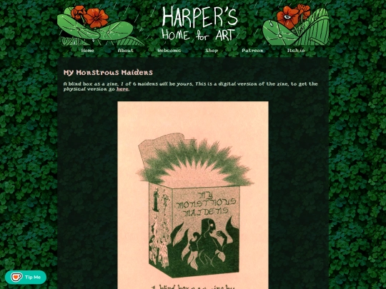 bookshelf/mymonstrousmaidens screenshot