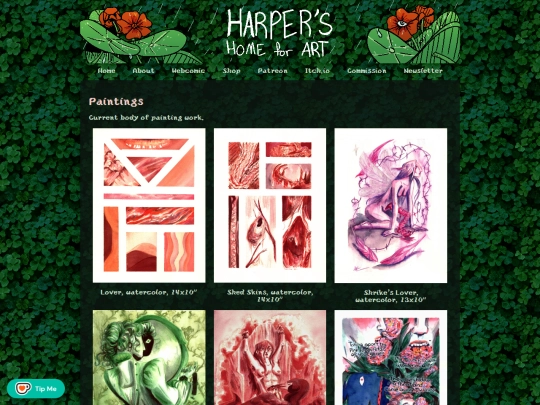 paintings screenshot
