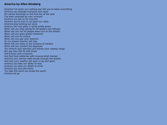 AmericabyAllenGinsberg screenshot