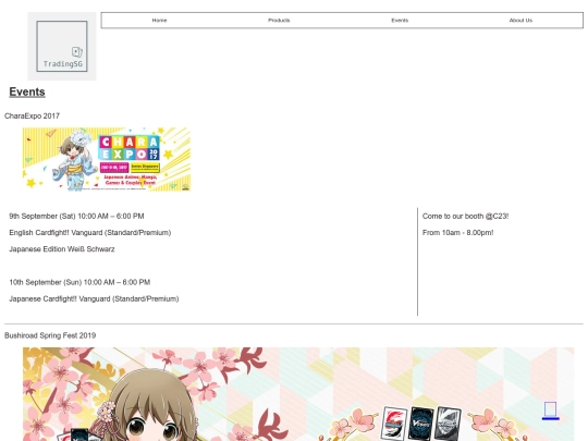 Events screenshot