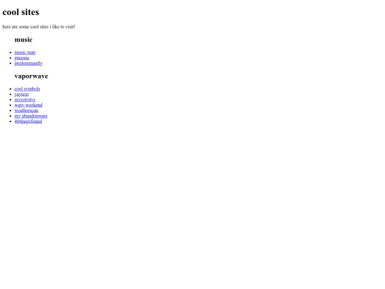coolsites screenshot