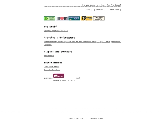 links screenshot