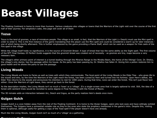 BeastVillages screenshot