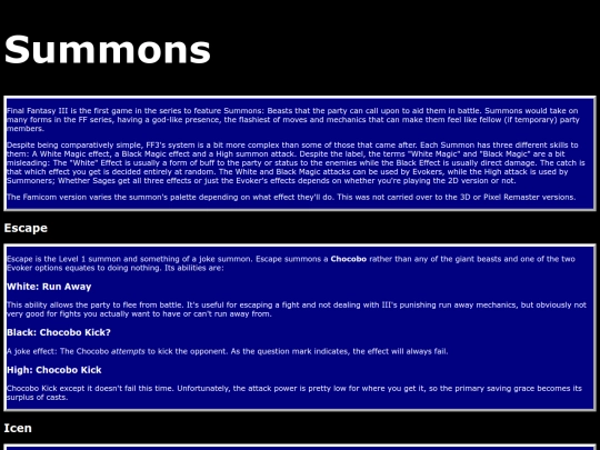 Summons screenshot
