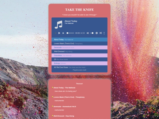 html/playlists/taylmp3 screenshot