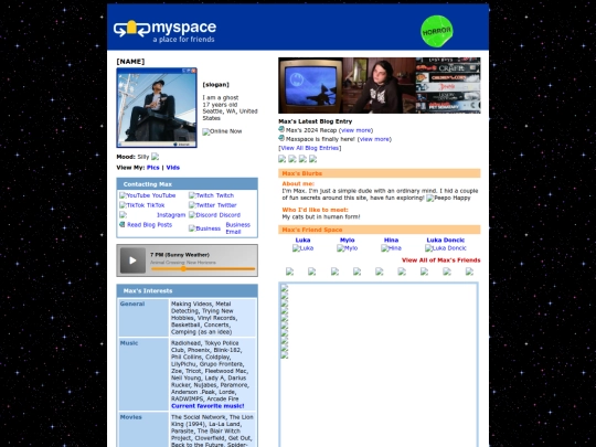 schema/myspace/recorder screenshot