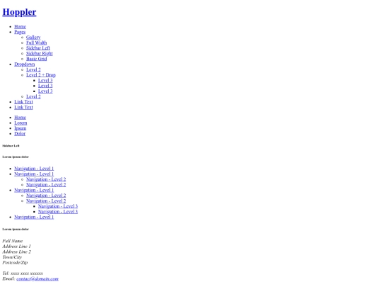 demo/sidebar-left screenshot