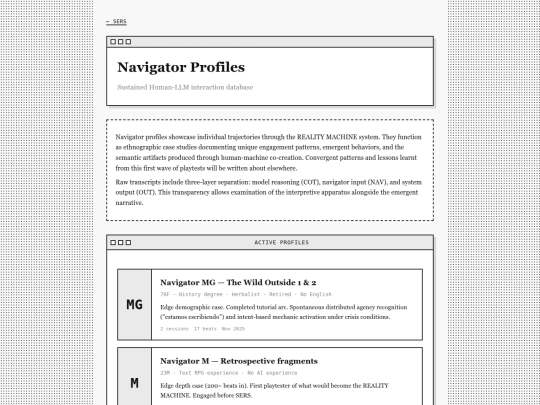 navigator-profiles screenshot