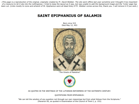 epiphanius screenshot