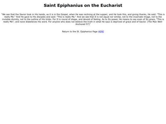 epiphaniuseucharist screenshot