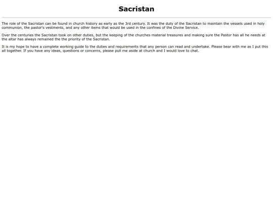 sacristan screenshot