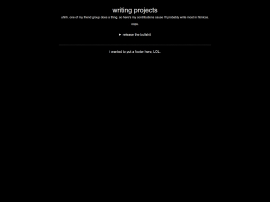 writing screenshot
