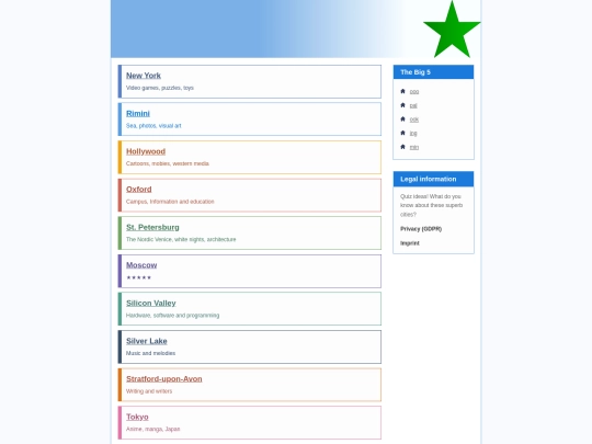 index screenshot