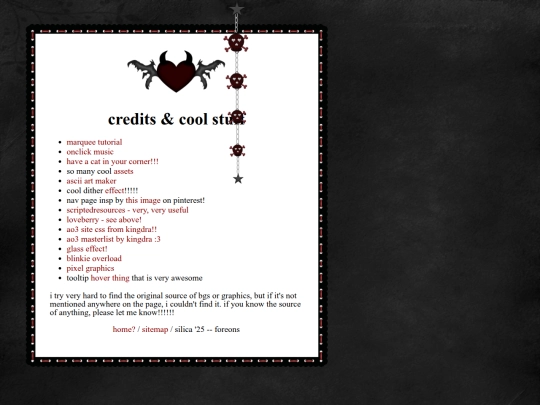 credits screenshot