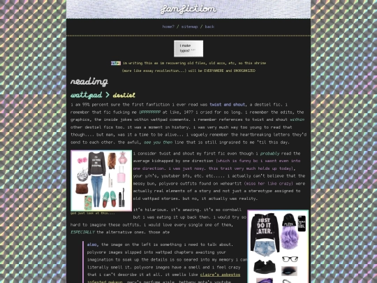 shrines/fanfiction screenshot