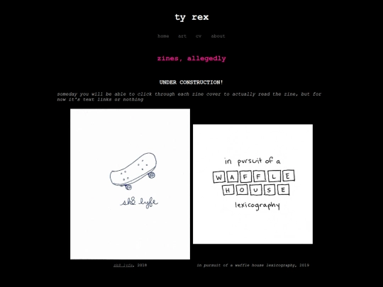 zines screenshot