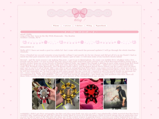 blog screenshot