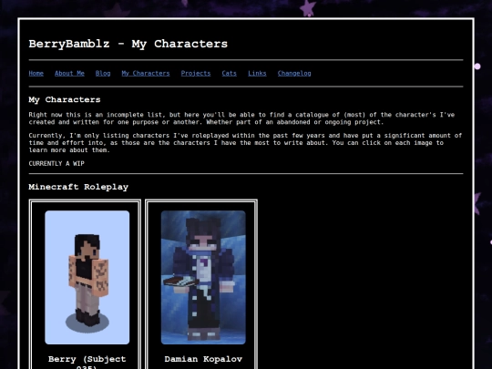 my_characters screenshot