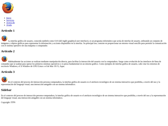 practicas/EstructuraSection screenshot