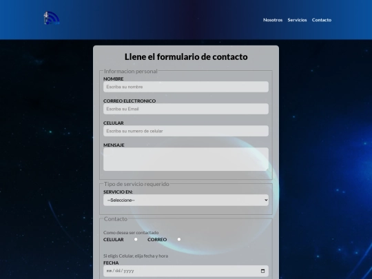 contacto screenshot
