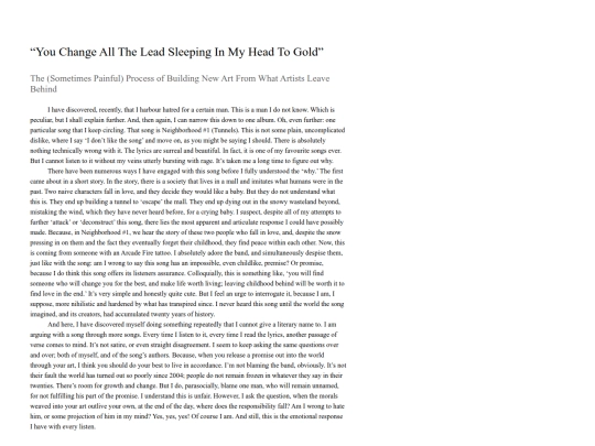 YouChangeAllTheLeadSleepingInMyHeadToGold screenshot